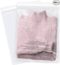12 x 15 (1000 Count) - Clear Poly Bags with Suffocation Warning Self Seal for Packaging Shirts Clothing &amp FBA - Permanent Adhesive