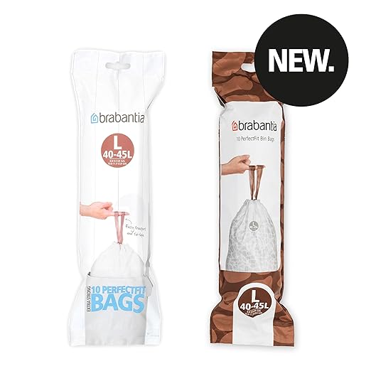 Brabantia Smartfix Bin Liners Size L 45 Litre 10 Bag Roll