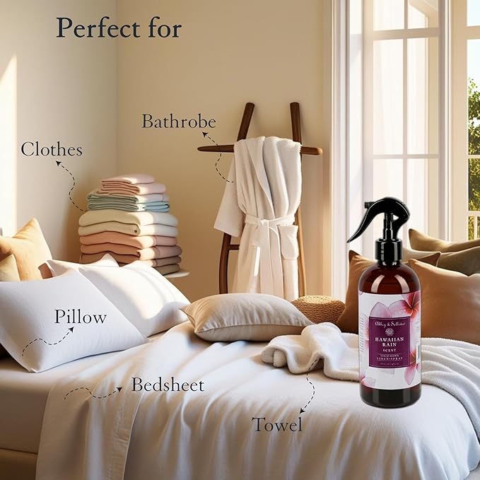 Abbey &amp Sullivan Linen Spray Hawaiian Rain Fabric Freshener and Fragrance Room Spray Pack of 2 16 oz