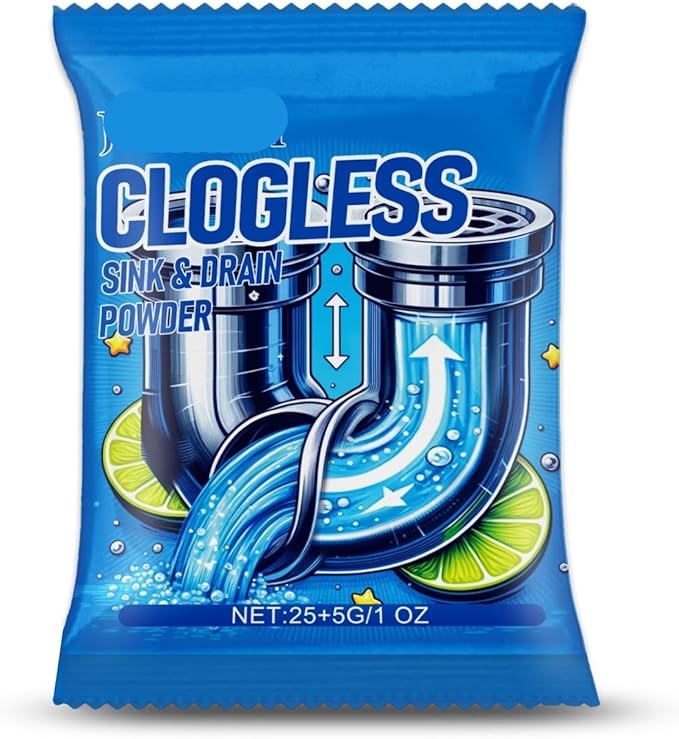 Drain Unclogger &amp Cleaner - Fast Acting Eco-Friendly Formula for Grease Food Residue &amp Clogs - Safe for All Pipes - Easy to Use - Long-Lasting Solution(15PCS)