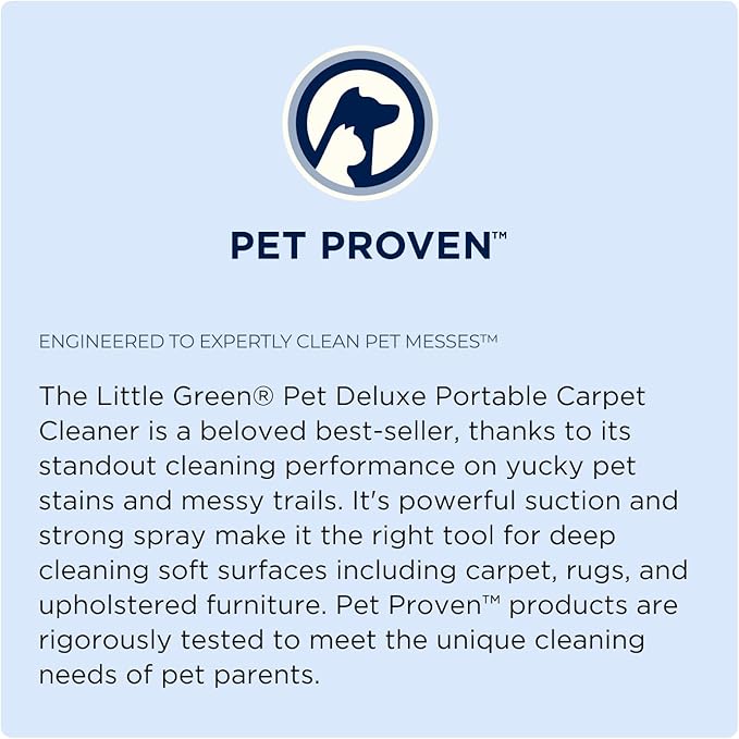 Bissell Little Green Pet Deluxe Portable Carpet Cleaner and Car/Auto Detailer 3353 Gray/Blue