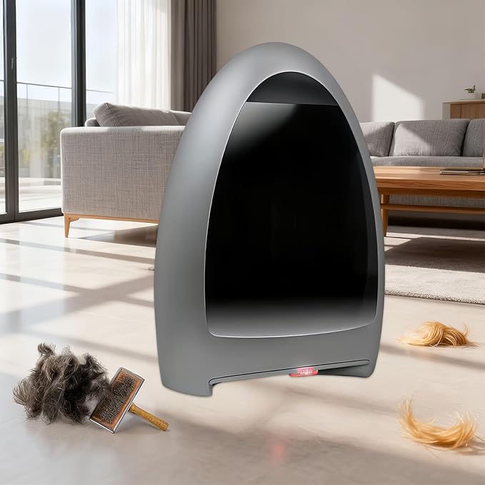 Automatic Dustpan Vacuum 1000w Powerful Touchless Vacuum for Salon Hair &amp Pet Hair Electric Broom Vacuum Sweeper with 3.6l Capacity Home Essentials Grey