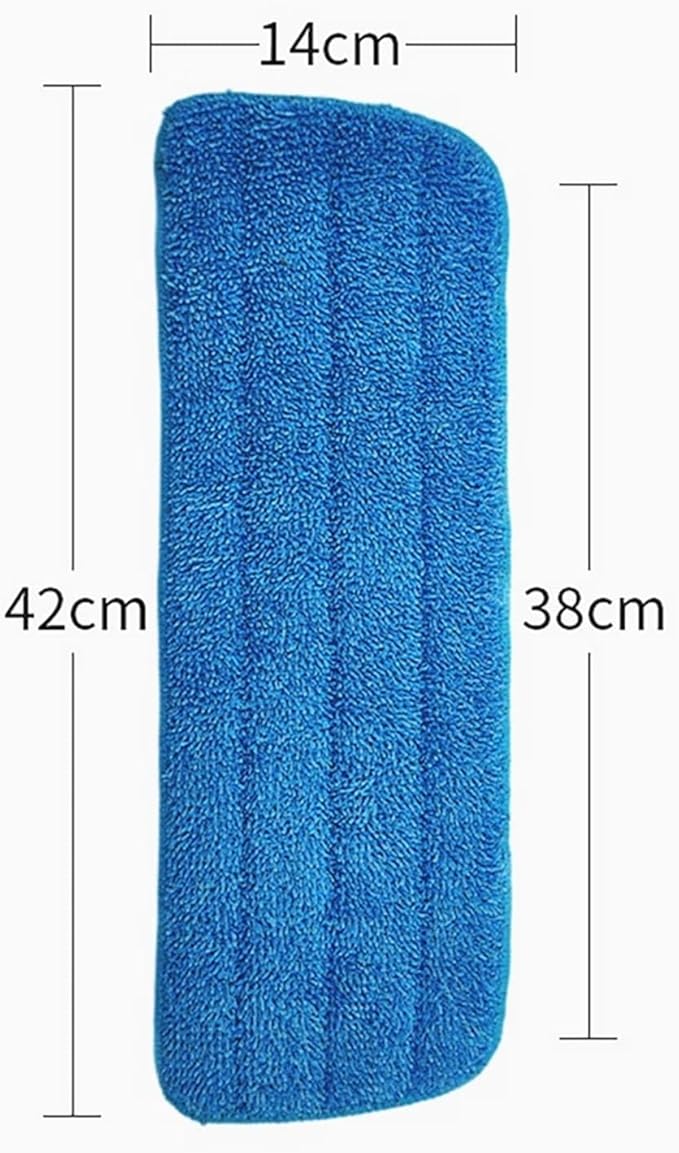 3pcs Replacement Mop Cloth Cover 14 * 42cm Wet/Dry Flat Mop Cleaning Pad Microfiber Mop Cloth for Spray Mop