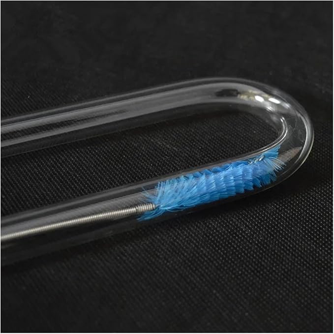 Aquarium Cleaning Brush for Water Filter Pump Lily Pipe Air Tube Hose Stainless Steel Fish Tank Brush Water Pump Accessories