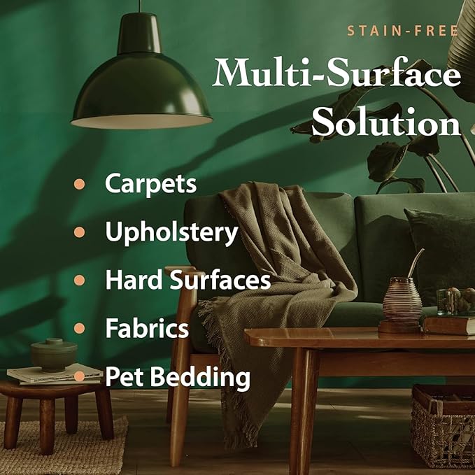 The Ecology Works Solution - Plant-Based Dog &amp Cat Dander Remover Spray and Dust Mite Waste Reducer for Relief from Allergies - For Cleaning Home Bedding &amp Furniture Naturally