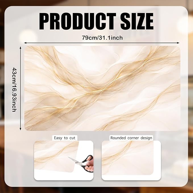 Nuxovilar Coffee Bar Mat Dish Drying Pad Natural Rubber Canvas 16.92 x 31.1 Coffee Accessories Countertop Use (YMi08442)