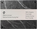 LARGE Siren Stone Natural Dish Drying Mat for Kitchen Counter - Premium Diatomaceous Earth Mat | Quick Drying Super Absorbent | Non-Toxic BPA-Free Eco-Friendly | Female-Founded USA Brand (18x14)