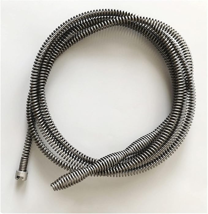 THua Store 2/5Meter OD10MM Spring Pipe Dredging Cleaner Sewer Sinks Basin Pipeline Clogged Remover Bathroom Kitchen Toilet Cleaning Tools (Length : 2 Meter Length Outer Diameter : 10mm)