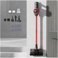 Lightweight and Versatile Cordless Vacuum and Mop Combo 18Kpa 35mins Runtime Rechargeable Cordless Vaccuum Self-Standing Cordless Vac for Hardwood Floor/Carpet/Pet Hair/CarRed