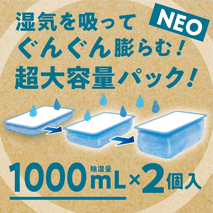 Hakugen Earth Dry&ampDry Up NECO Floral Bouquet Scent 33.8 fl oz (1000 ml) Pack of 2 Dehumidifier