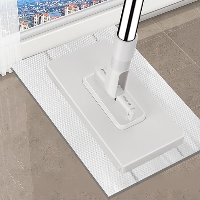 Snap Grip Mini Dry &amp Wet Mop for Multi-Surface with 5 Cloths