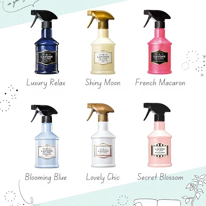 LAVONS Fabric Spray for Clothes Room Spray Kids &amp Pet Safe Fabric Refresher SPRAY for Home &amp Offices Natural Carpet Freshener from Japan Organic Linen Spray for Bedding 12.5 Fl Oz LOVELY C