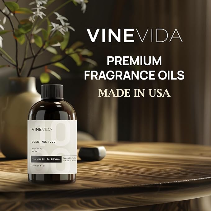 VINEVIDA Fresh Linen Fragrance Oil for Cold Air Diffusers - 16 Fl Oz - Essential Oils for Diffuser Oil Refill &amp Air Freshener Room Spray