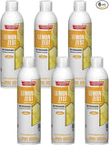 Champion Sprayon Water-Based Air Freshener Spray 14 oz Odor Control Room Freshener Lemon Zest (6 Pack)