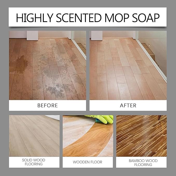 Pumpkin Spice Mop Soap Pumpkin Spice Floor Cleaner Fall Scented Floor Cleaner Mop Soap For Kitchen and Bathroom Cleaning Long-Lasting Freshness (1PCS)