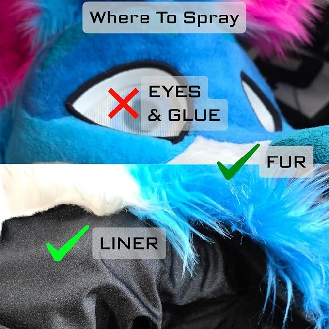 Fursuit Spray - Fur &amp Costume Spray - Sour Surge - IPA-Free Fabric Freshener for Fursuits &amp Cosplay | Long-Lasting Scent | 80 mL Aluminum Bottle