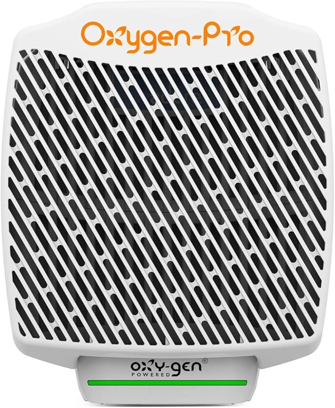 Oxygen-Pro - Fragrance Dispenser Commercial Air Freshener and Deodorizer Wall Mounted Battery Operated Automatic Dispenser Odor Eliminator and Fragrancing System (6 Pack)