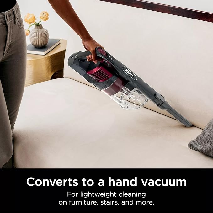 Shark R-IZ464H Vertex Cordless Stick Vacuum with DuoClean PowerFins Lightweight Pet Hair HEPA 60 Min Run Time - Certified Refurbished