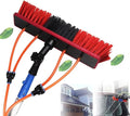 Window Cleaning Pole Water Fed Telescopic Brush Extendable Cleaner Conservatory Roof Cleaning Photovoltaic and Solar Panels Brush Head (Color : 10m/32.8ft Size : 30Cm Brush Head)