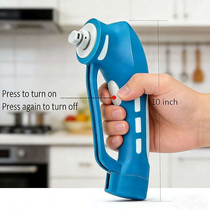 RICHOOSE Cordless Electric Spin Scrubber with 6 Brush Heads &amp 2 Rechargeable Batteries Power Scrubber for Shower Tile Grout Tub Bathroom Cleaning IPX7 Waterproof Handheld Scrubber