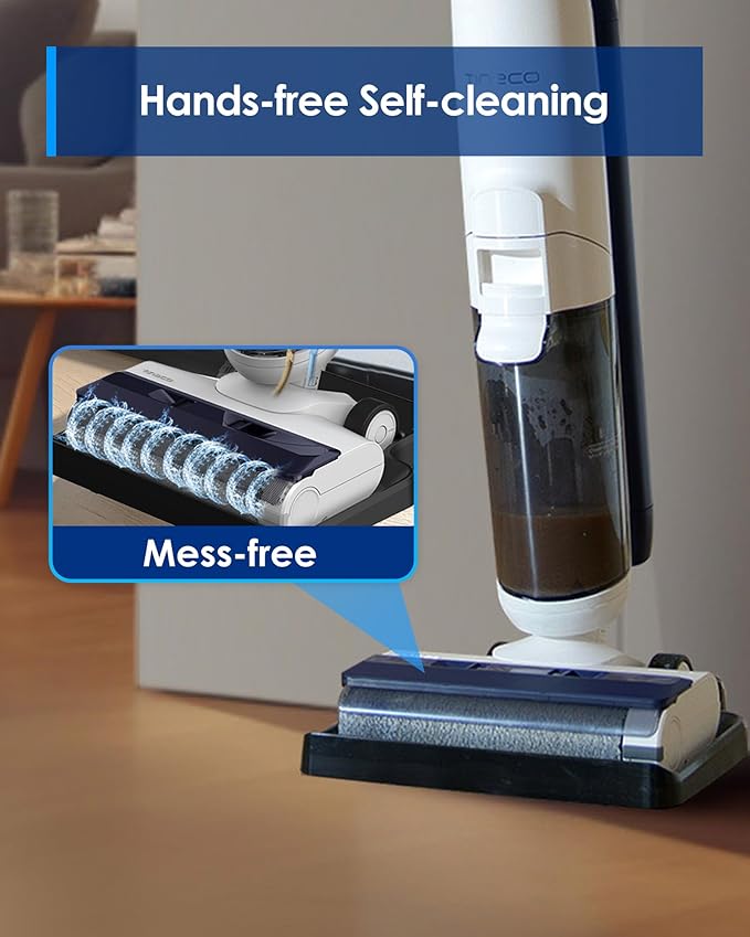 Tineco iFLOOR 5 Breeze Complete Wet Dry Vacuum Cordless Floor Washer One-Step Cleaning for Hard Floors Edge Clean Auto Self-Cleaning Lightweight &amp Cordless Design