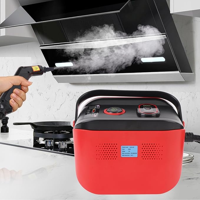 Portable Pressurized Steam Cleaner Fast Heating Handheld Multisurfaces Steamer High Pressure High Temperature Steam Cleaning Machine for Bathroom Tile Car Kitchen (US Plug