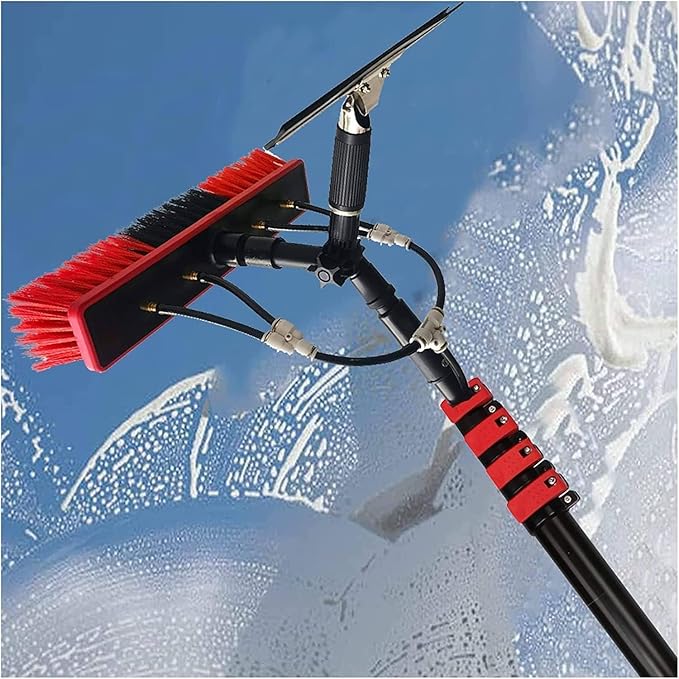 Water Fed Pole Kit Window Cleaning Pole Water Fed Telescopic Brush Window Cleaner Kit Extendable Solar Panel Washing Equipment Cleaning Conservatory Roof7.2M/24FT (10.8M/36FT)