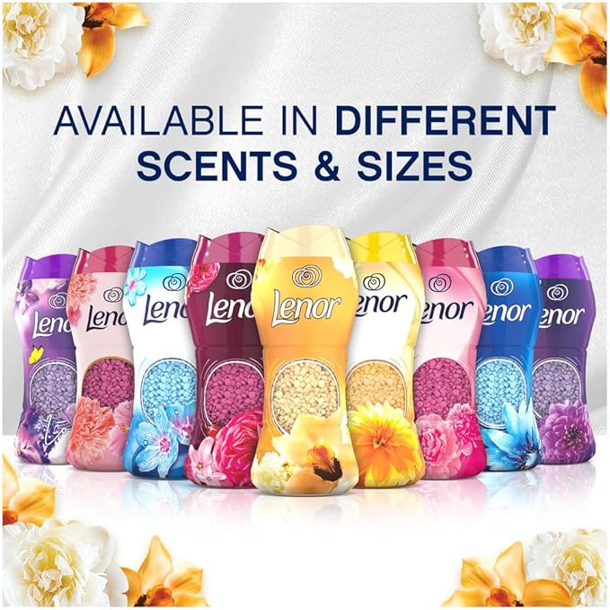 Lenor In-Wash Laundry Scent Booster Beads 570g Gold Orchid A Boost Of Freshness For Up To 12 Weeks In Storage