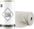 Fantasticlean Microfiber Cleaning Cloth Roll -75 Pack Tear Away Microfiber Towels 12 x 12 Reusable Washable Scratch Free Ultra Absorbent Dishcloth for All-Around Cleaning Supplies (Cool Grey)