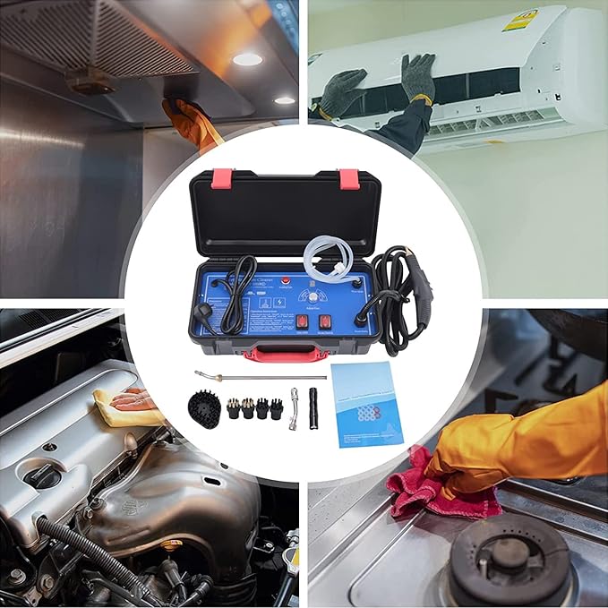 Efficient 3000W Home High Pressure Steam Cleaner - Powerful Handheld Steam Cleaning Machine for Air Conditioning Kitchen Hood Car - High Temp Steam