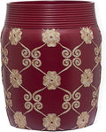 Zahari Home Decorative Trash Can for Bathroom Office &amp Bedroom - 2.1 Gallons Stylish &amp Small Trash Can for Dorms Desktop &amp Restroom - Chic Waste Basket for Compact Spaces Elegant Rose