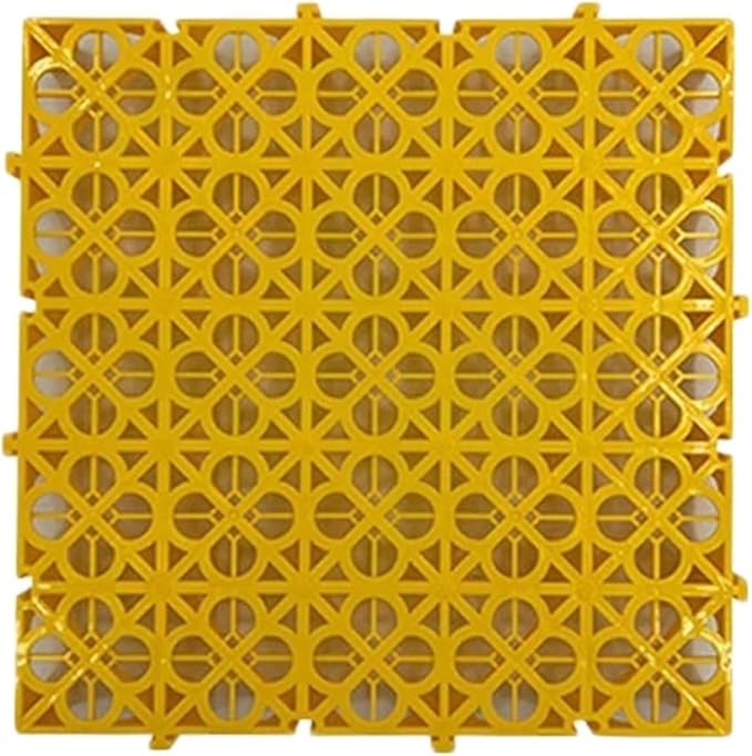 Trench Drainage GrateDrain Covers OutdoorInterlocking Floor TilesModular Mats Multicolor 40x40x4cm Pack of 4-20 Pcs(Yellow4 pieces)