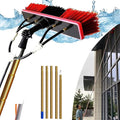 Water Fed Pole Kit &amp Outdoor Window Cleaner 5-12m Photovoltaic Panel Cleaning Tool Suitable for Cleaner Conservatory Roof Photovoltaic Panel Cleaning55cmHeadGold-11m/36.09in