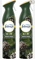 2 Pack Febreeze Air Mist WINTER SPRUCE Freshener Spray Cool Wintery Woodsy Scent Limited Edition 8.8 Oz Each