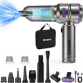 WADEO Handheld Vacuum Cordless 4-in-1 21000PA Brushless Car Vacuum &amp 210000RPM Air Duster 7500mAh Battery Air Blower Wireless Handheld Vacuum for Car Office and Home Cleaning