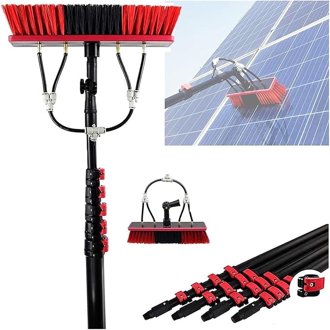 Window Cleaning Pole Water Fed Pole Kit Cleaning Brush Equipment Window Cleaning Brush EquipmentCleaning Photovoltaic and Solar Panels Conservatory Roof Cleaner(7.2m)