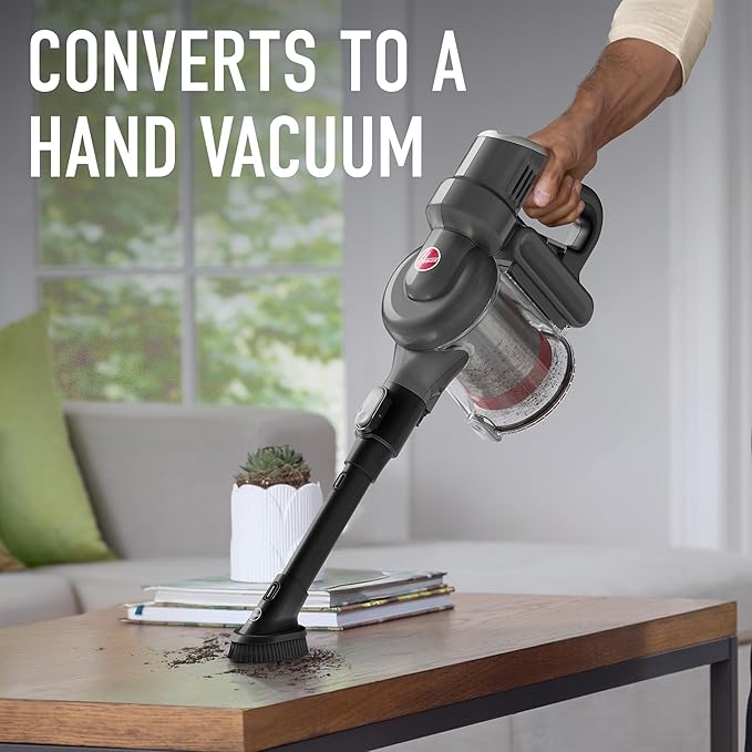 Hoover Excelerate Cordless Stick Vacuum Cleaner with Included Tools for Carpet and Hard Floors Lightweight Design Powerful Suction LED Headlights BH59000V