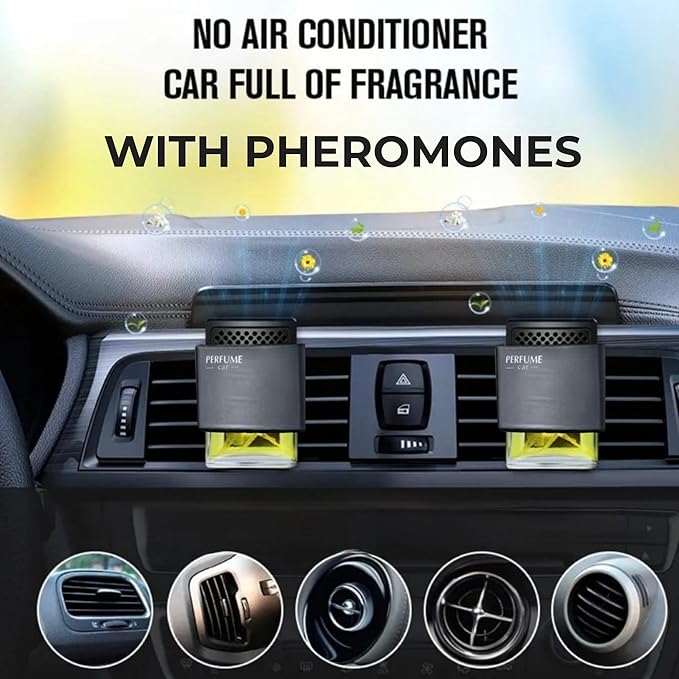 Exclusive Pheromones Car Air Freshener strong Perfume for men Vent Clip with Odour Eliminating Technology (Pack of 1)