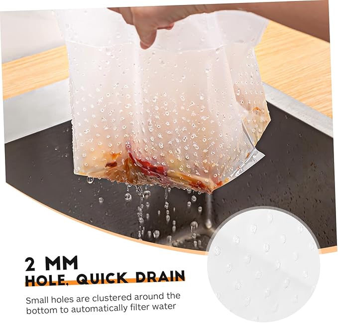 150 Pcs Transparent Kitchen Trash Bags with Sink Strainer Waste Bin Liners for Bathroom Bedroom Office Use Filter Food Scraps and Leftovers Daily Garbage Disposal