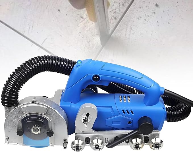 Electric Grout Removal Tool + Tile Seam Cleaner + 1200w 9000rpm Diamond Blade + Dust-Free Grout Cleaning &amp Removal + Ceramic Porcelain Floor Tile Repair B