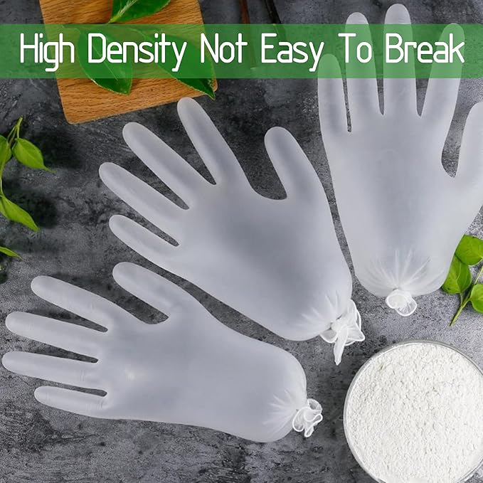 Clear Vinyl Disposable Gloves Food Safe Latex Free Powder Free for Cooking Cleaning Food Service GPVF or MPVF