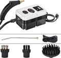 Handheld Steam Cleaner Steam Cleaners Mop Natural Steam Cleaner Handheld Power Steam Cleaner for Home Steam Cleaner Touch Screen + 6 Adjustable Steam Levels for Bed Car Kitchen Bathroom(White and