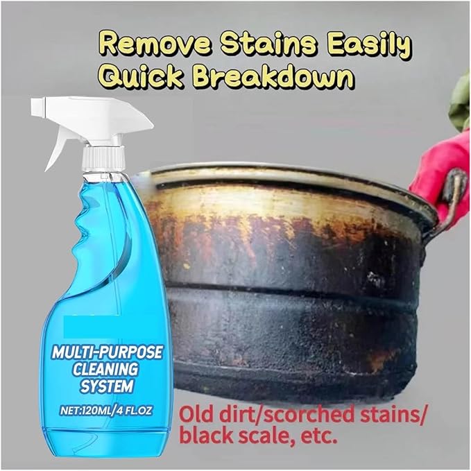 Pot Bottom Cleaner &amp Degreaser - Compatible with JAKEHOE Multi-Purpose Foam Cleaner Heavy-Duty Grease Cleaner Powerful Degreaser Cleaning Spray(1pcs)