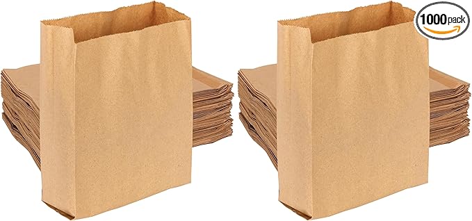Hospeco - GID-HOSKL-260 KL Waxed Kraft Feminine Hygiene Liner Bag with Gusset10.25” x 7.5” x 3.5”(Pack of 1000)