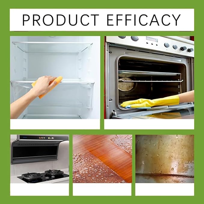 Heavy Duty Kitchen Degreaser Spray 300/500ml Heavy Oil Cleaner Stain Multi Purpose Cleaner Grease and Grime for Range Hood Oven Pots and Cabinet (500ml)