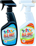 All-Out Cleaner &amp Odor Eliminator Combo - Remove Tough Stains and Odor from Jerseys Gloves Shoes Pants Baseball Pants etc. 24 oz (2 pack)