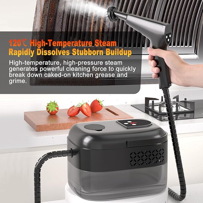 Generic Steam Cleaner 1500W High Pressure Portable Handheld Steaming Cleaner Kitchen Hood Refrigerator