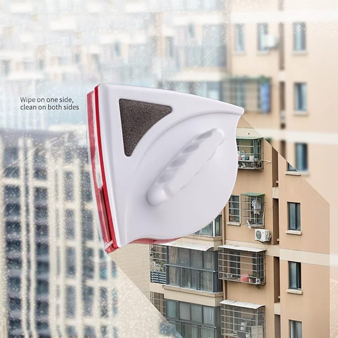 Window Cleaner Magnetic Double Side Magnetic Wash Window Wiper Household Magnetic Window Cleaning Brush Glass Cleaner Tool for Double Glazed Window