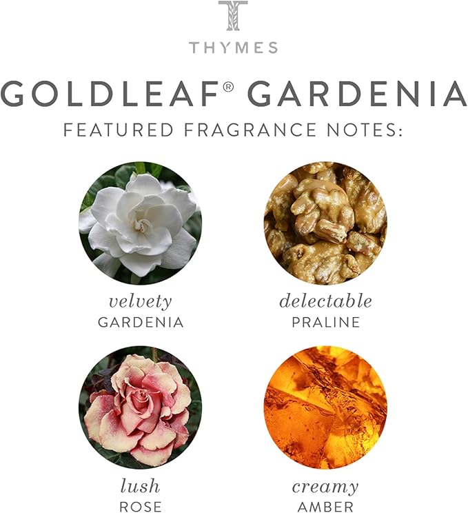 Thymes Home Fragrance Mist – Room Air Fresheners for Home Long Lasting – Air Freshener Spray – Premium Home Fragrance – Floral Notes of Gardenia Lush Rose &amp Fresh Jasmine (Goldleaf Gardenia 3 o