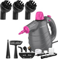 Pressurized Handheld Steam Cleaner with 10 Accessories &amp Safety Lock – Multi-Surface Natural Deep Cleaning for Home Includes 3 Nylon Brushes